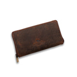 Womens Leather Zip Around Wallet