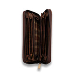 Womens Leather Zip Around Wallet