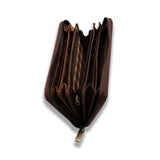 Womens Leather Zip Around Wallet