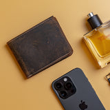 Mens Slim Leather Wallet From Vintage Leather Sydney