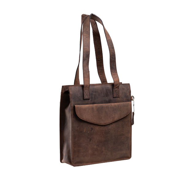 Leather Tote - Sorrel Wax Brown