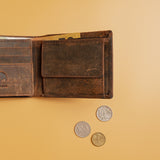 Trifold Leather Wallet - Braxton