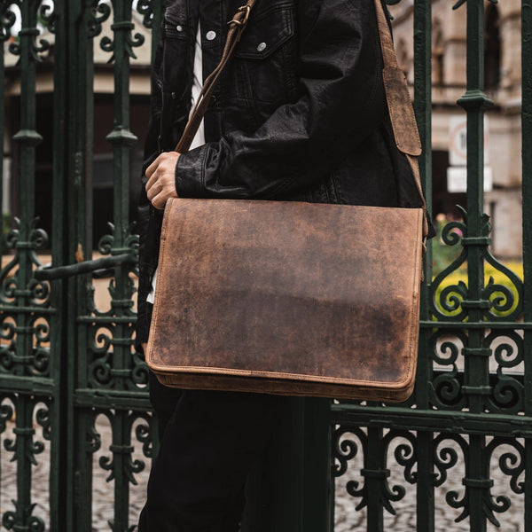 Jersey Brown Laptop Bag | Mens Laptop Bag