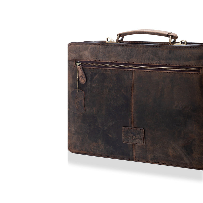 Parker Leather Mens Briefcase