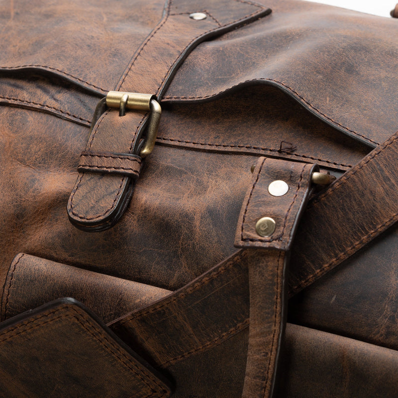 Mens Leather Duffle Bag