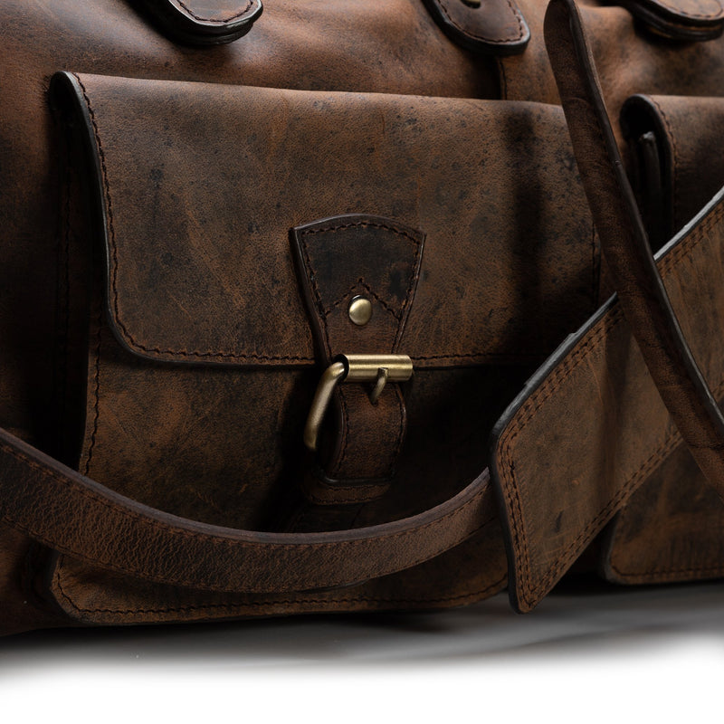 Mens Leather Duffle Bag