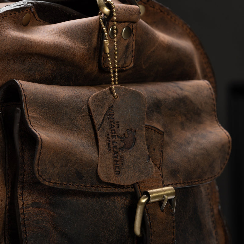 Mens Leather Duffle Bag