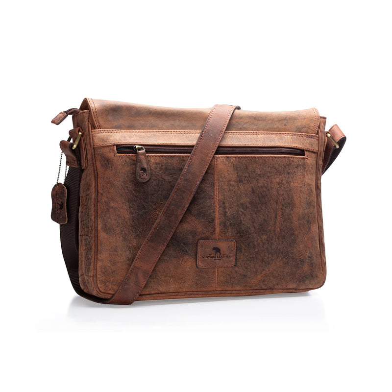 Leather Messenger Bag By Vintage Leather Sydney_001