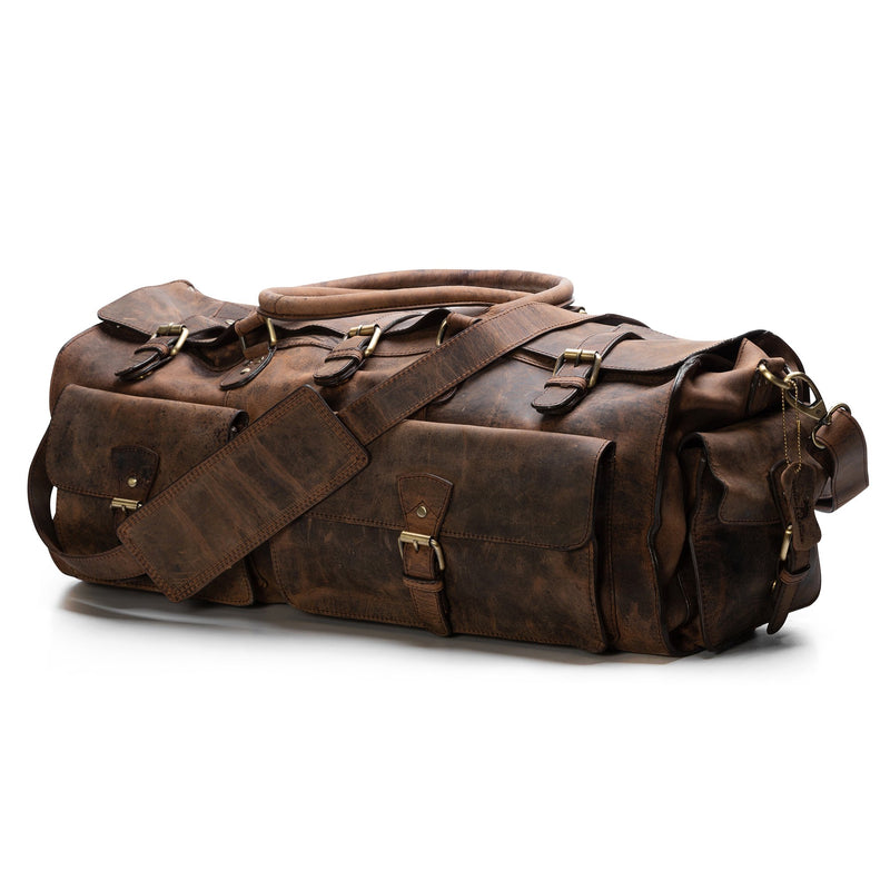 Mens Leather Duffle bag