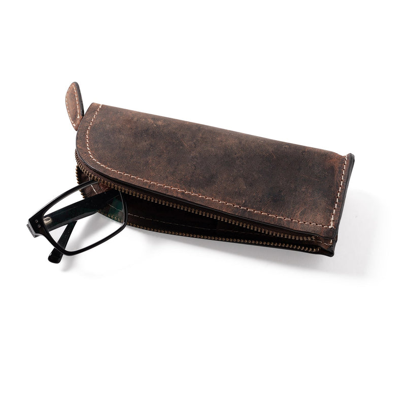 Leather Glasses Pouch | Leo